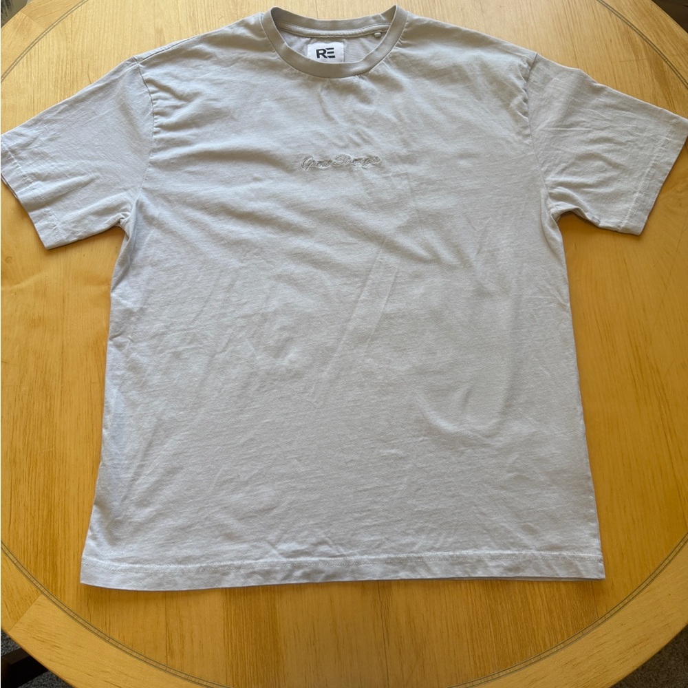 RE Beige Short Sleeve Tee